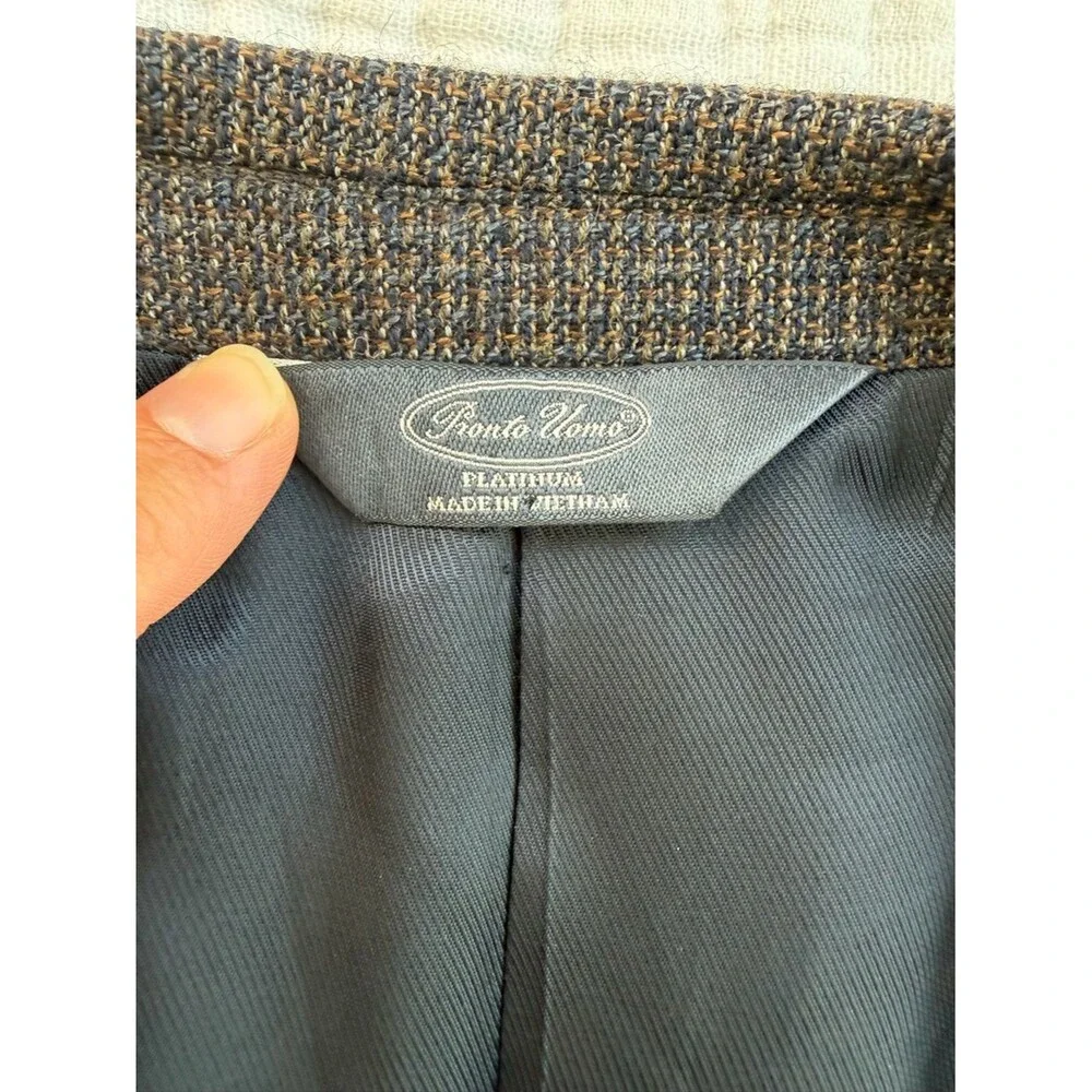 Pronto Uomo Platinum Super 120s Lambswool Sport Coat Blazer 44R
